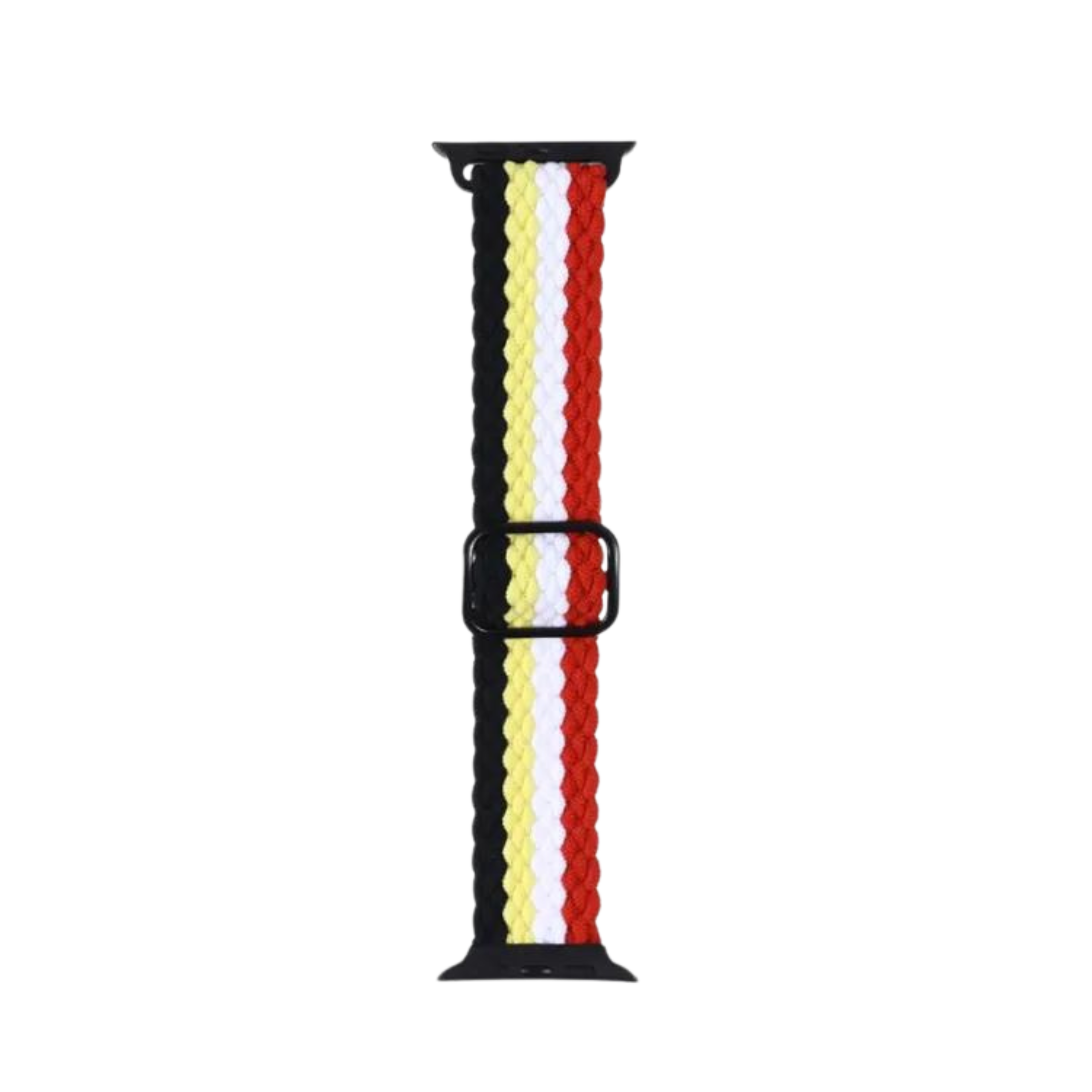 Adjustable Striped Woven Nylon Apple Watch Strap Default Title - MamasJan Bands & Digital Watches