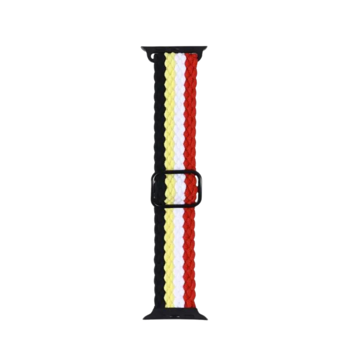 Adjustable Striped Woven Nylon Apple Watch Strap Default Title - MamasJan Bands & Digital Watches