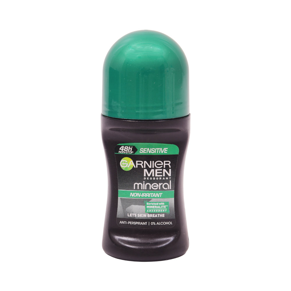 GARNIER MEN MINERAL ROLL ON SENSITIVE NON IRRITANT 48H 50 ML Default Title - MamasJan perfumes