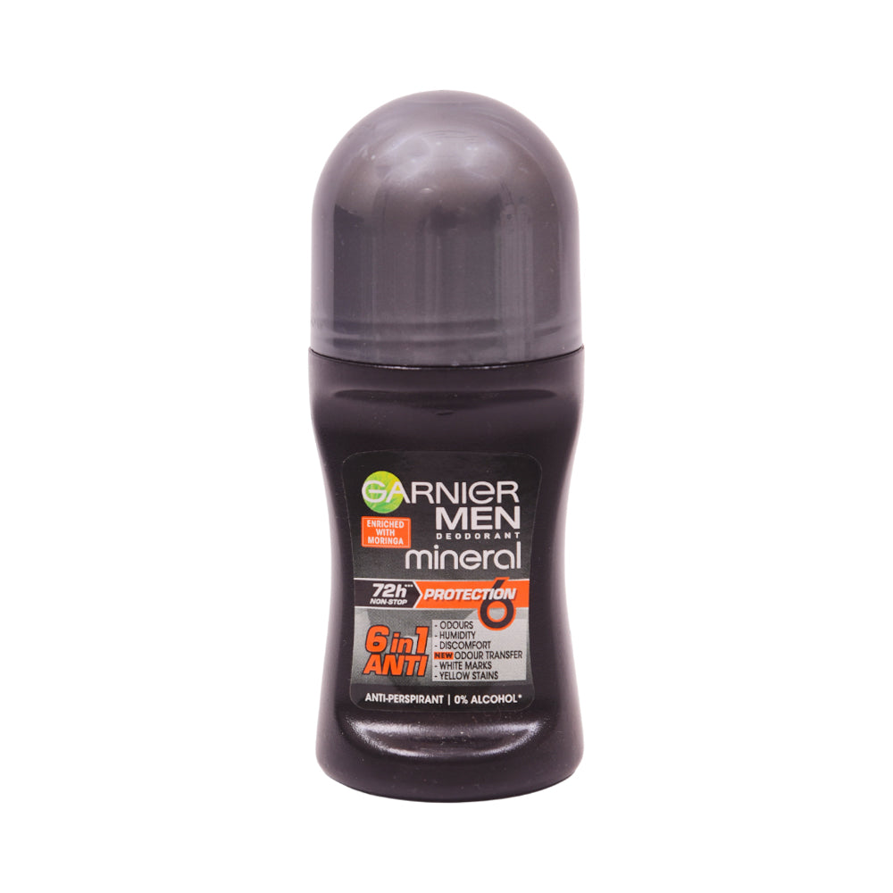 GARNIER MEN MINERAL ROLL ON PROTECTION 6IN1 72H 50 ML Default Title - MamasJan perfumes