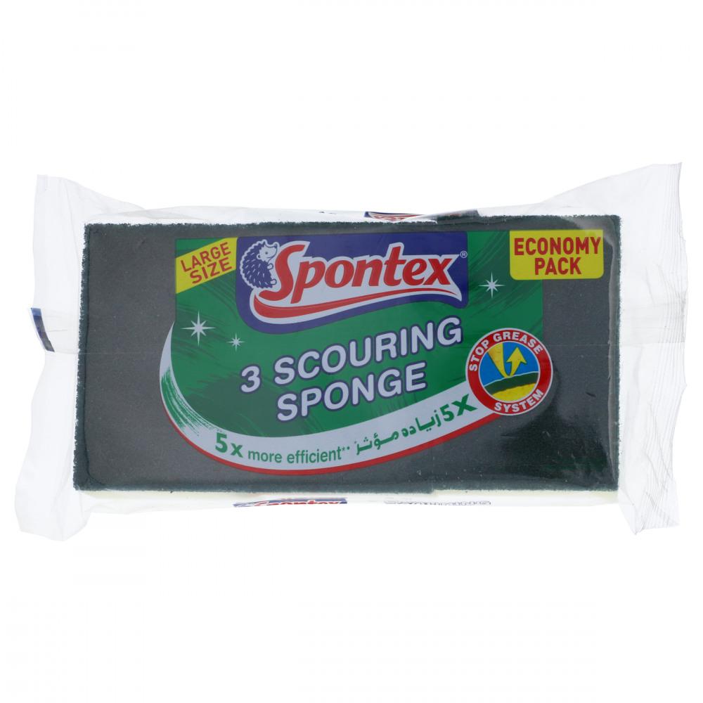 SPONTEX 3 SCOURING SPONGE LARGE SIZE Default Title - MamasJan Grocery Nonfood