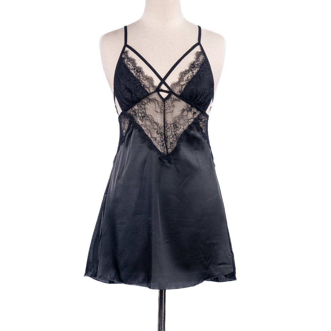 BELLEZA SHORT NIGHTY 6016 MEHROON / FREE - MamasJan Lingerie