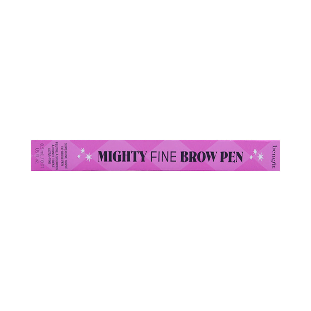 BENEFIT MIGHTY FINY BROW PEN 3.75 WARM MEDIUM BROWN 0.5ML Default Title - MamasJan Makeup