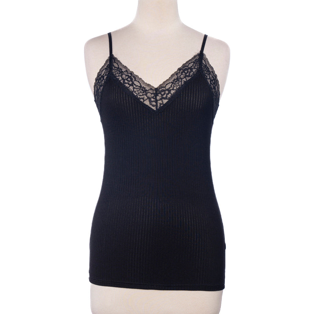 BELLEZA LACE STRAP CAMISOLE 6029 WHITE / FREE - MamasJan Lingerie