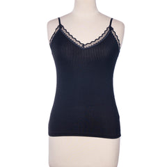BELLEZA V-NECK STRING CAMISOLE 6046 WHITE / FREE - MamasJan Lingerie