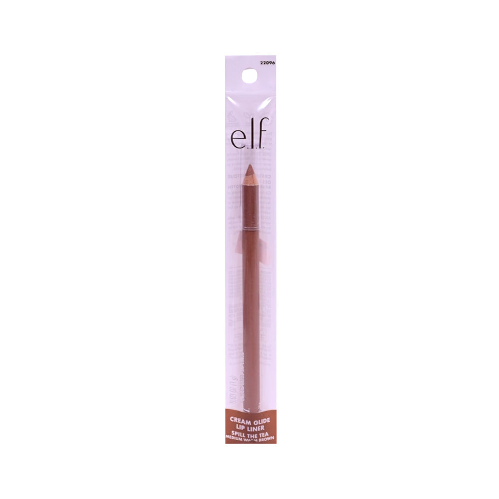ELF CREAM GLIDE LIP LINER SPILL THE TEA MEDIUM WARM BROWN Default Title - MamasJan Makeup