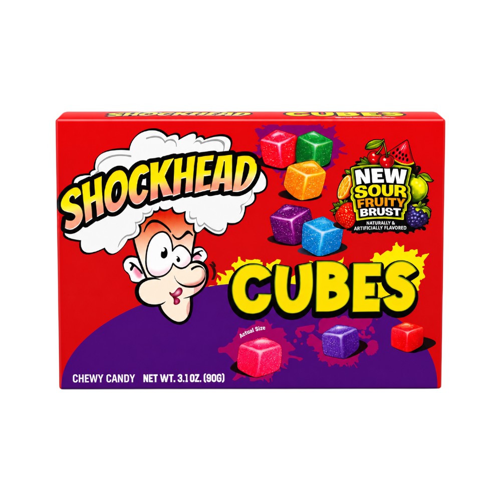 SHOCKHEAD CUBE JELLY SOUR FRUITY BRUST 90 GM Default Title - MamasJan Grocery Food