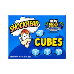 SHOCKHEAD CUBE JELLY SOUR BLUE RASPBERRY 90 GM Default Title - MamasJan Grocery Food