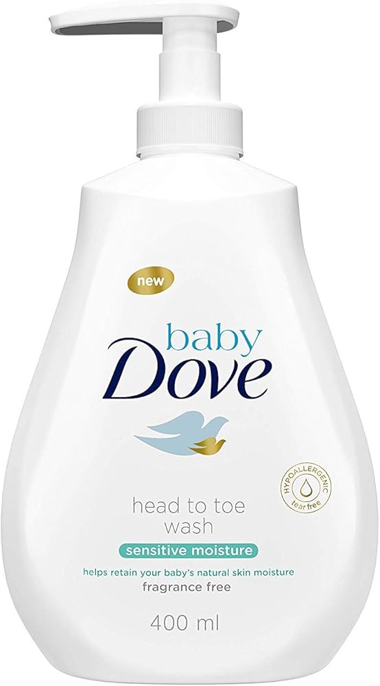 DOVE BABY WASH HEAD TO TOE SENSITIVE MOISTURE 400 ML Default Title - MamasJan Grocery Nonfood