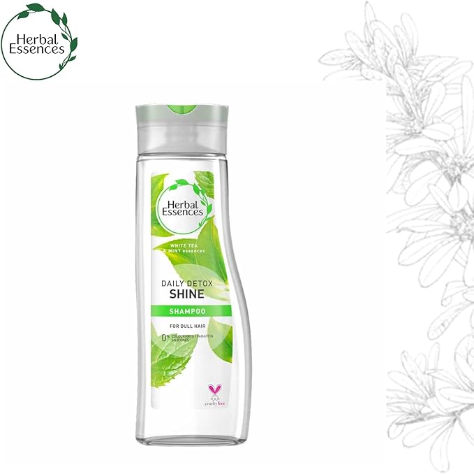 Herbal Ess Shampoo Daily Detox Shine Dull Hair 400Ml