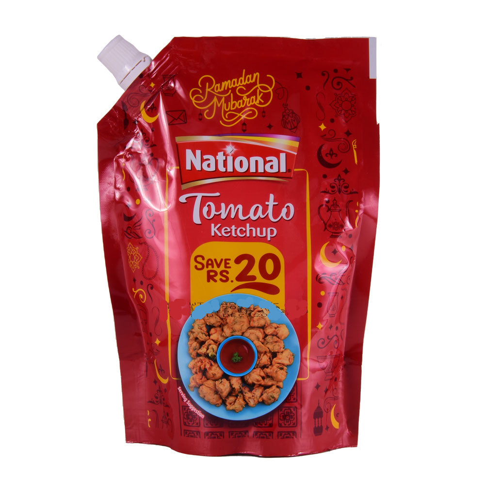 NATIONAL TOMATO KETCHUP CP POUCH 400 GM Default Title - MamasJan Grocery