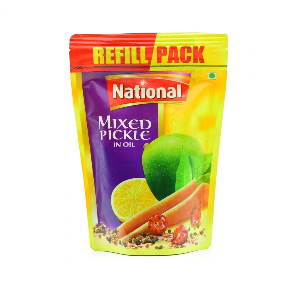 NATIONAL MIXED PICKLE POUCH 300 GM Default Title - MamasJan Grocery Food