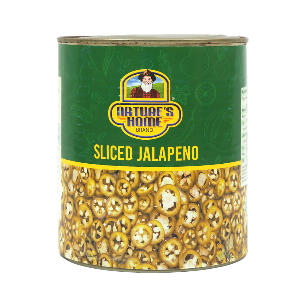 NATURES HOME JALAPENO SLOCED TIN 3000 GM Default Title - MamasJan Grocery Food