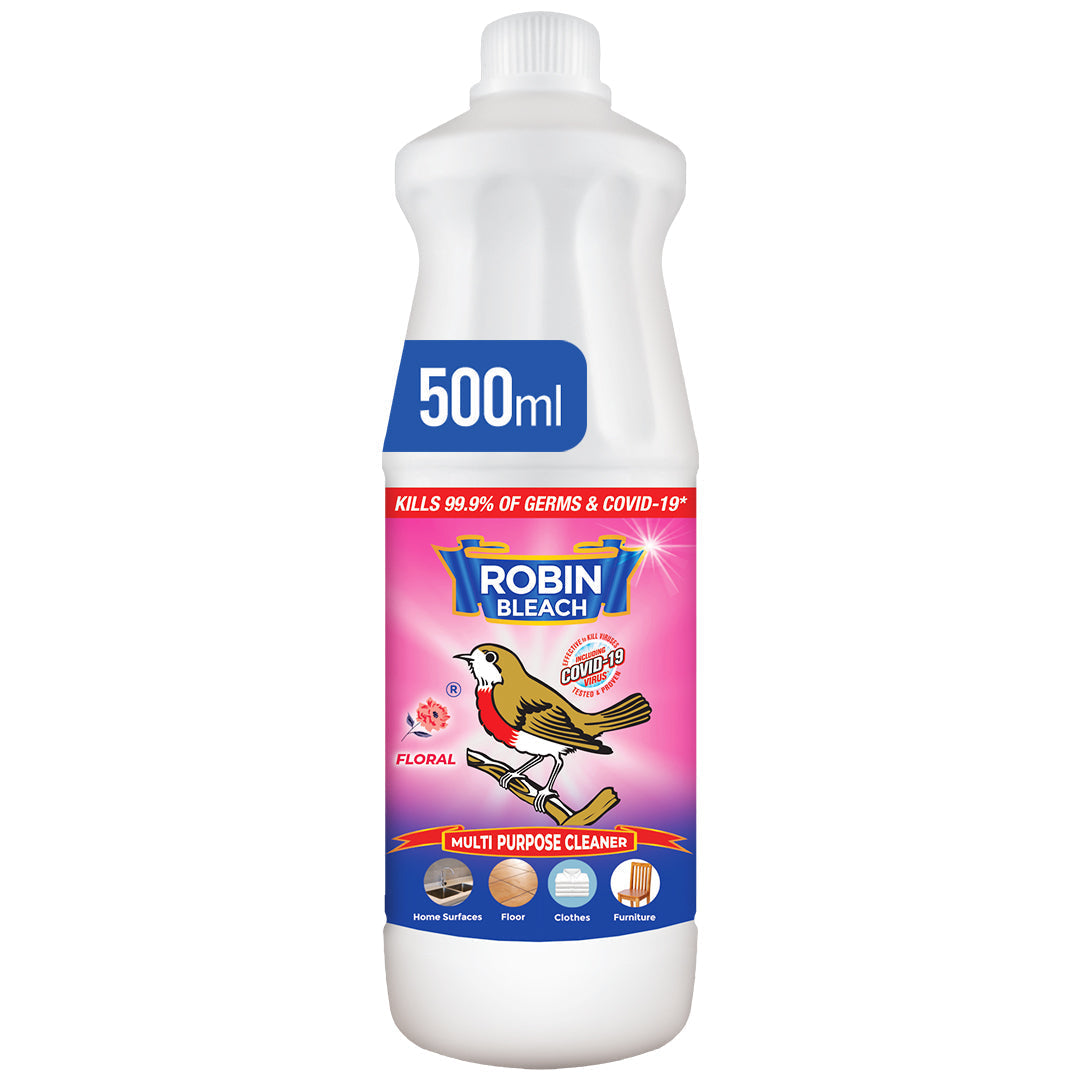 ROBIN BLEACH LIQUID FLORAL 500 ML Default Title - MamasJan Grocery Nonfood