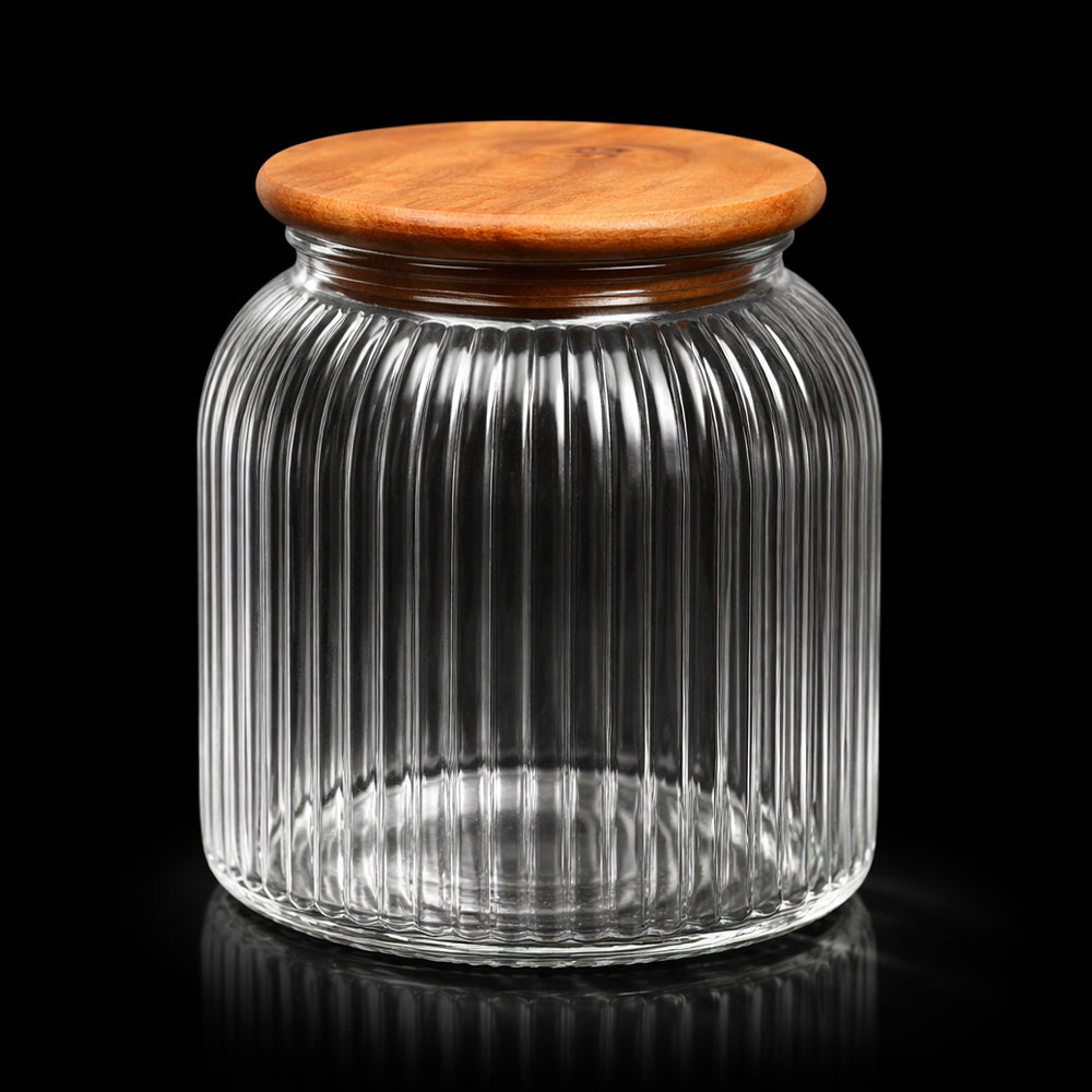 JAR COCO WOODEN LID DUMAN 0.9 LTR 214 Default Title - MamasJan Crockery