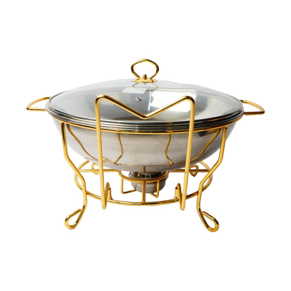 DISH CHAFING 8.0LTR CH003G/8G Default Title - MamasJan Crockery