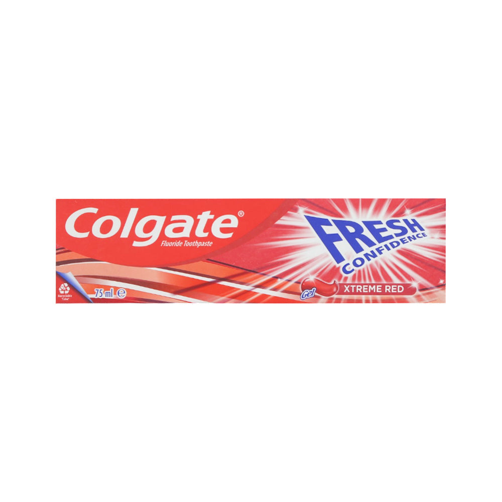 COLGATE TOOTH PASTE FRESH CONFIDENCE XTREME RED 75 ML Default Title - MamasJan Grocery Nonfood