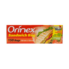 ORINEX SANDWICH BAGS 158 X 139MM 150BAGS Default Title - MamasJan Grocery Nonfood