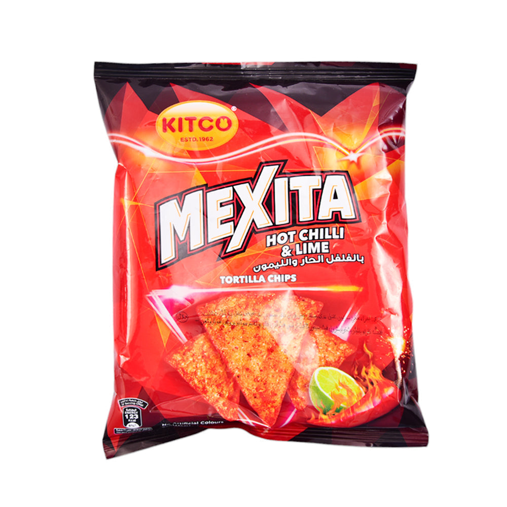 KITCO MEXITA TORTILLA CHIPS HOT CHILLI & LIME 40 GM Default Title - MamasJan GroceryFoods
