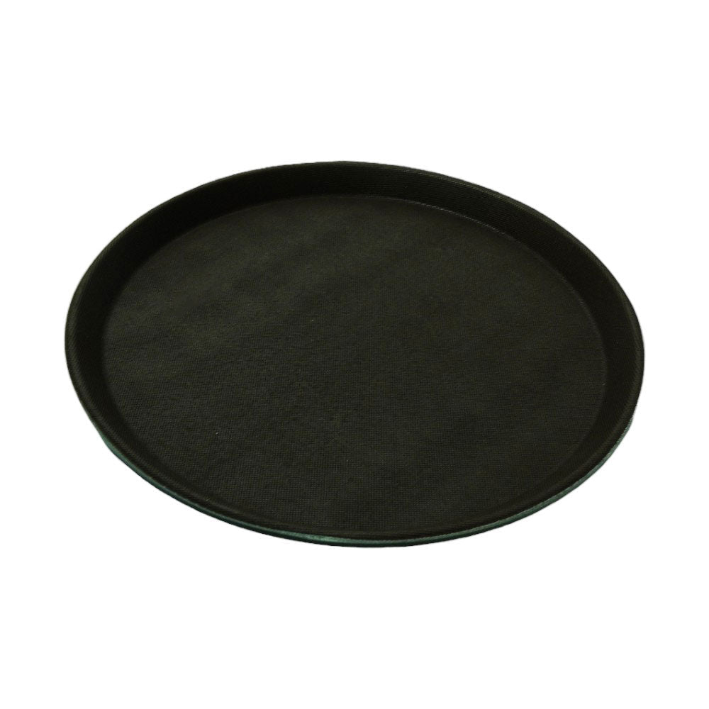 TRAY NON SLIP ROUND BROWN C2013443 Default Title - MamasJan Crockery