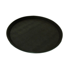 TRAY NON SLIP ROUND BROWN C2013443 Default Title - MamasJan Crockery