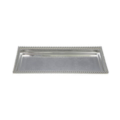 TRAY ZOLTEN RECT SILVER ZL2013757 Default Title - MamasJan Crockery