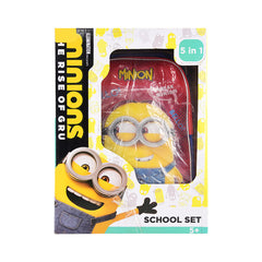 MNST2291-18 SIMBA MINNIION SCHOOL BAG SET 5IN1 D Default Title - MamasJan Toys