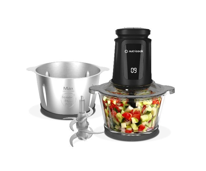 NUTRICOOK 3L CHOPPER SS & GLASS NC-CH6000 Default Title - MamasJan Electronics