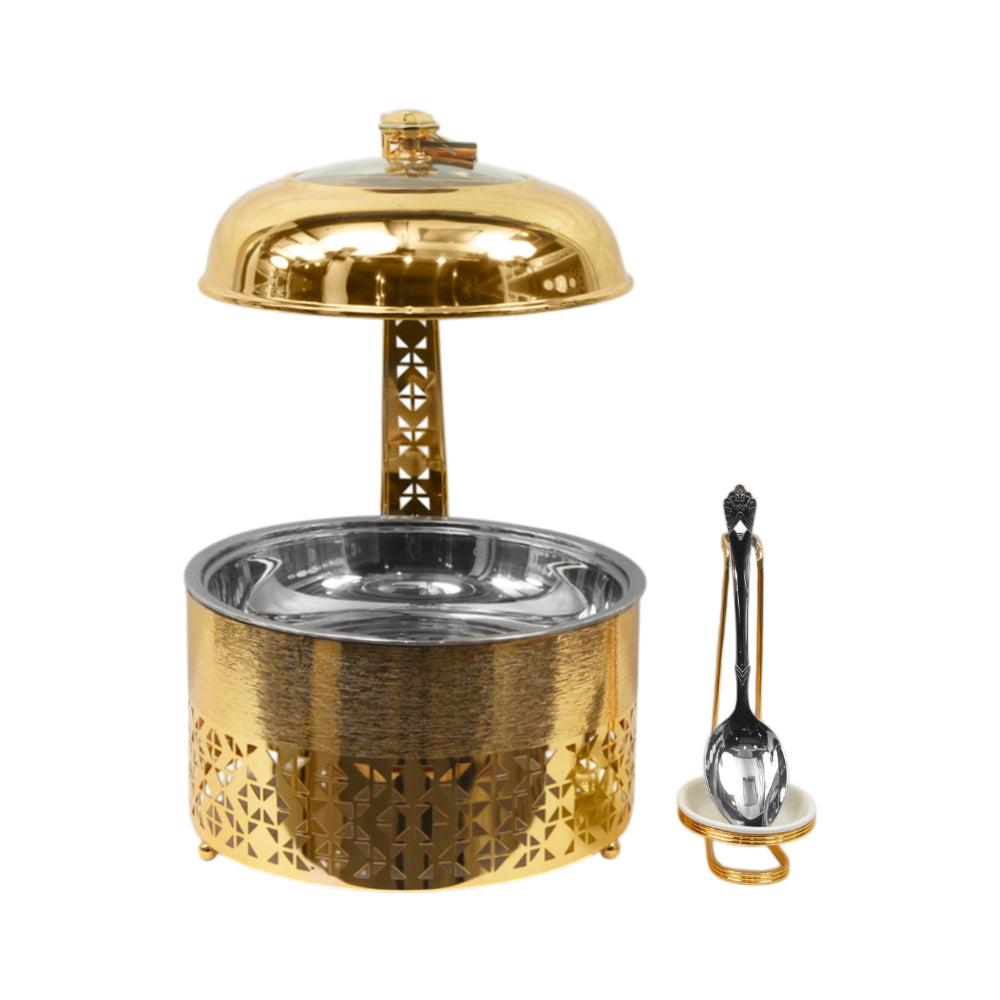 DISH CHAFING 4 LTR AL MARJAN STS0013334 Default Title - MamasJan Crockery