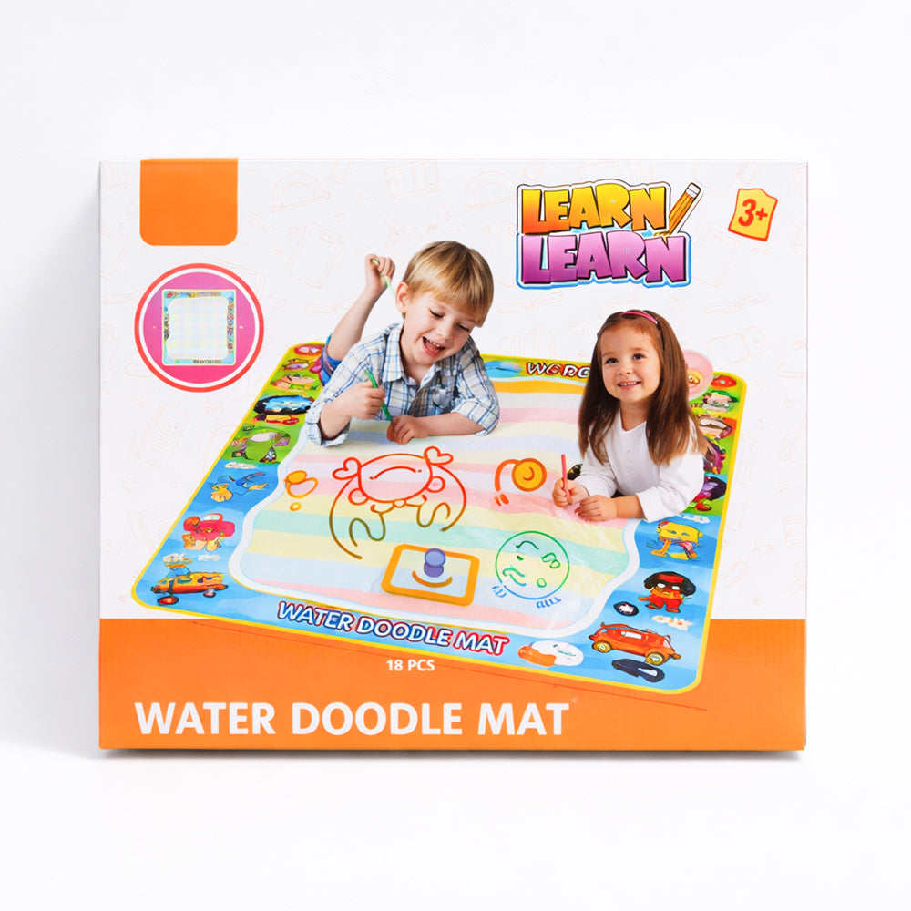 CRB639 LEARNING WATER DOODLE MAT 18PC Default Title - MamasJan Toys