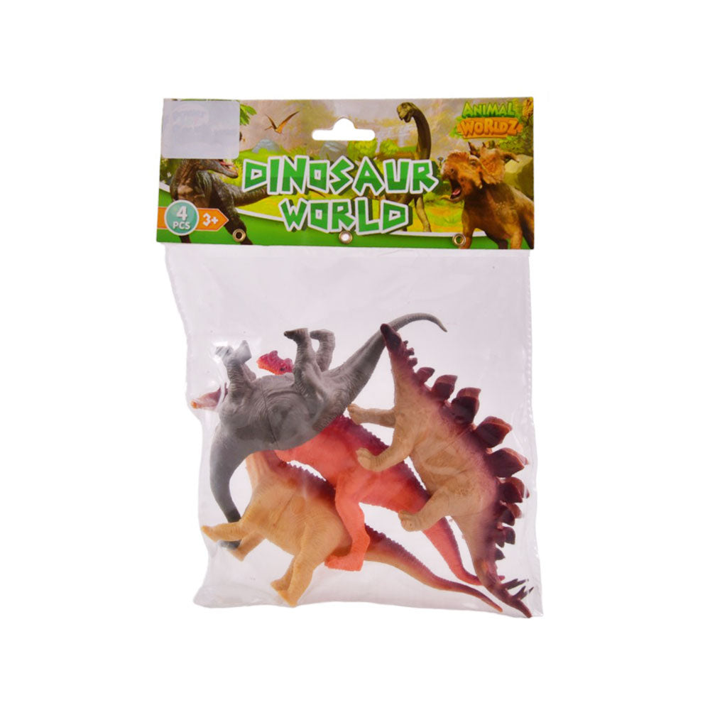 2084B POWER JOY ANIMAL WORLD DINOSAUR 4PC Default Title - MamasJan Toys