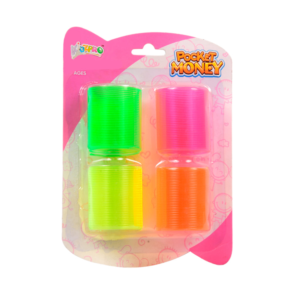 HR765 KIDZPRO POCKET MONEY RAINBOW SPRING 4PC Default Title - MamasJan Toys