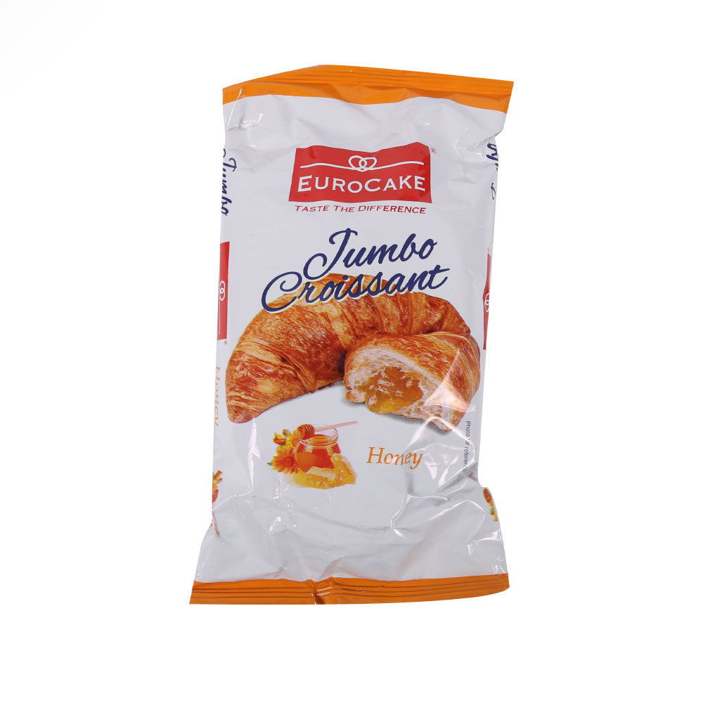 EURO CAKE JUMBO CROISSANT HONEY FILLED PC 50 GM Default Title - MamasJan Grocery