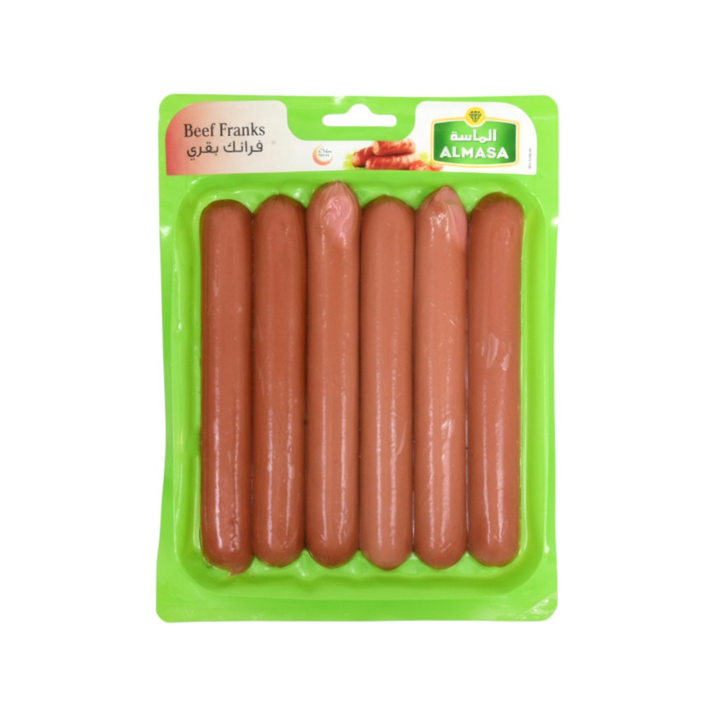 AL MASA BEEF FRANKFURTER SAUSAGE 500GM Default Title - MamasJan GroceryFoods