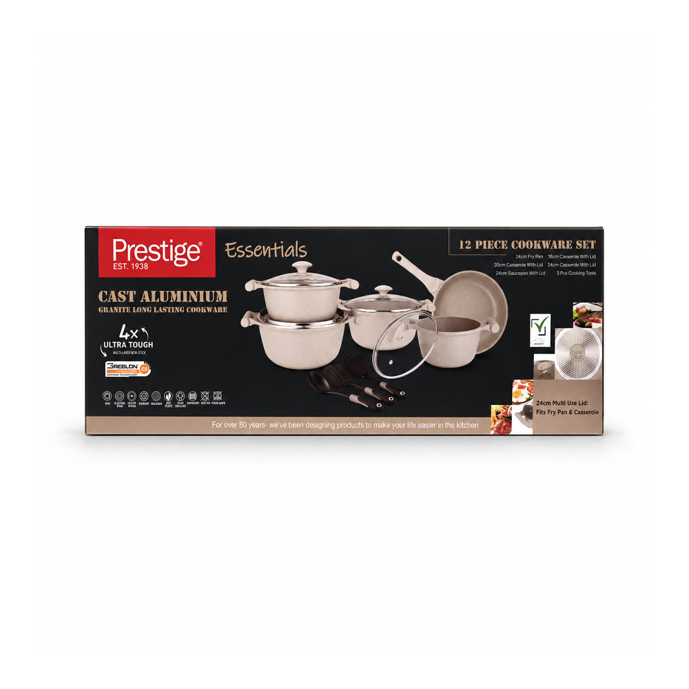 DAGCHI SET 12 PCS PRESTIGE GREY PR80978 Default Title - MamasJan Crockery