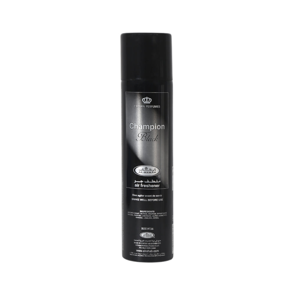 AL REHAB AIR FRESHNER CHAMPION BLACK 300 ML BASIC Default Title - MamasJan Grocery Nonfood