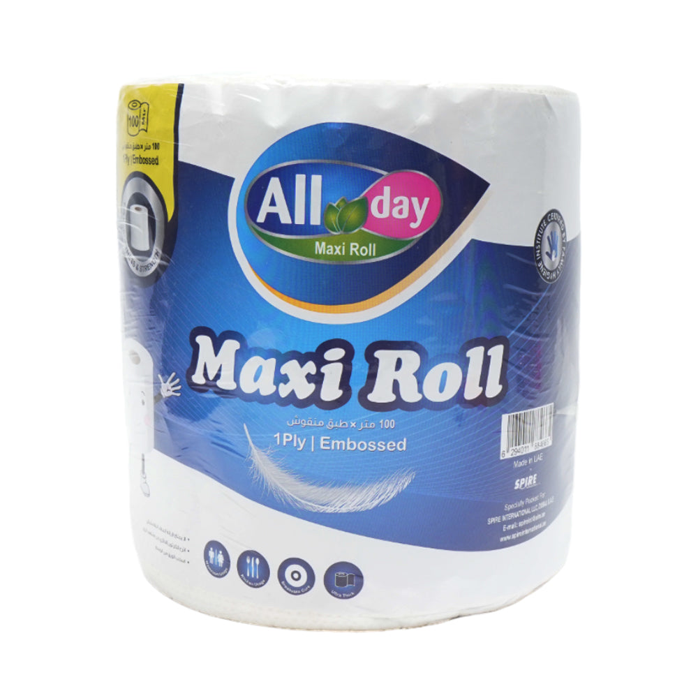 ALL DAY TISSUE MAXI ROLL EMBOSSED 250 SHEETS X 2 PLY Default Title - MamasJan Grocery Nonfood