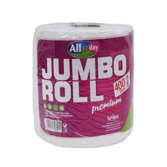 ALL DAY TISSUE JUMBO ROLL EMBOSSED 400 SHEETS 2 PLY Default Title - MamasJan Grocery Nonfood
