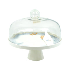 CAKE DISH WITH SPOON ANGELA MK124 Default Title - MamasJan Crockery