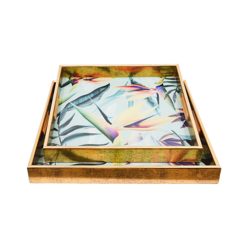 TRAY SET 2PC ANGELA RY247 Default Title - MamasJan Crockery