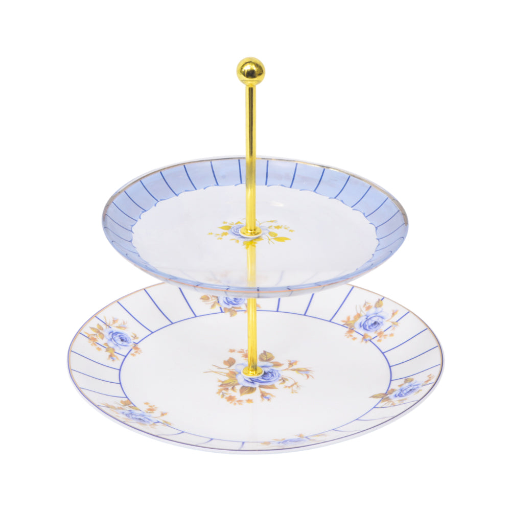 DISH CAKE 2TIRE ANGELA MK189 Default Title - MamasJan Crockery