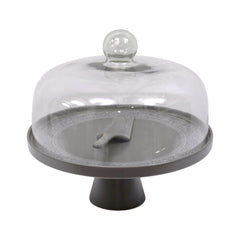 CAKE DISH WITH SPOON ANGELA MK266 Default Title - MamasJan Crockery