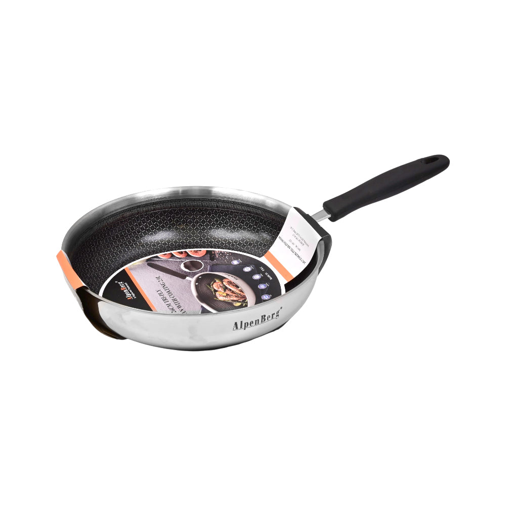 FRY PAN ALPEN BERG 26 CM HONEY COMB STAINSTEEL HP-102 Default Title - MamasJan Crockery