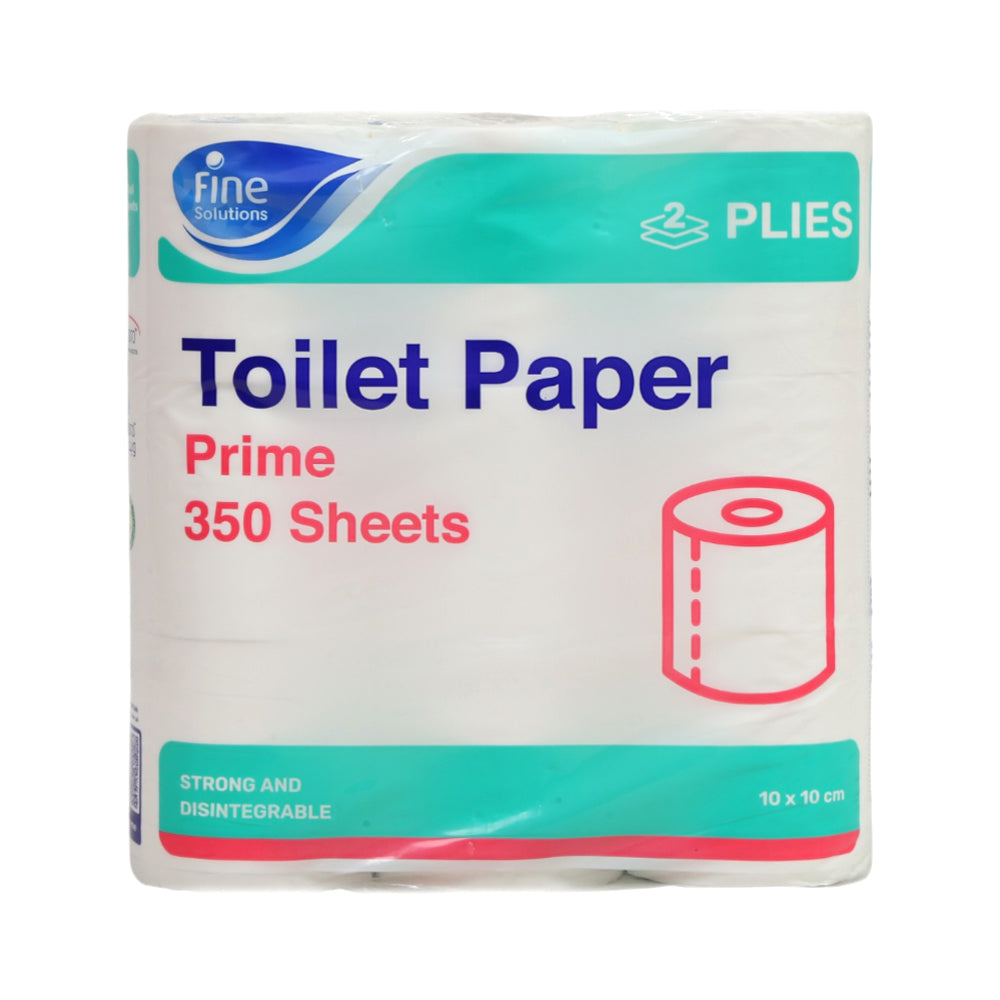 FINE SOLUTIONS TOILET PAPER PRIME 350 SHEETS 9PC PACK Default Title - MamasJan Grocery Nonfood