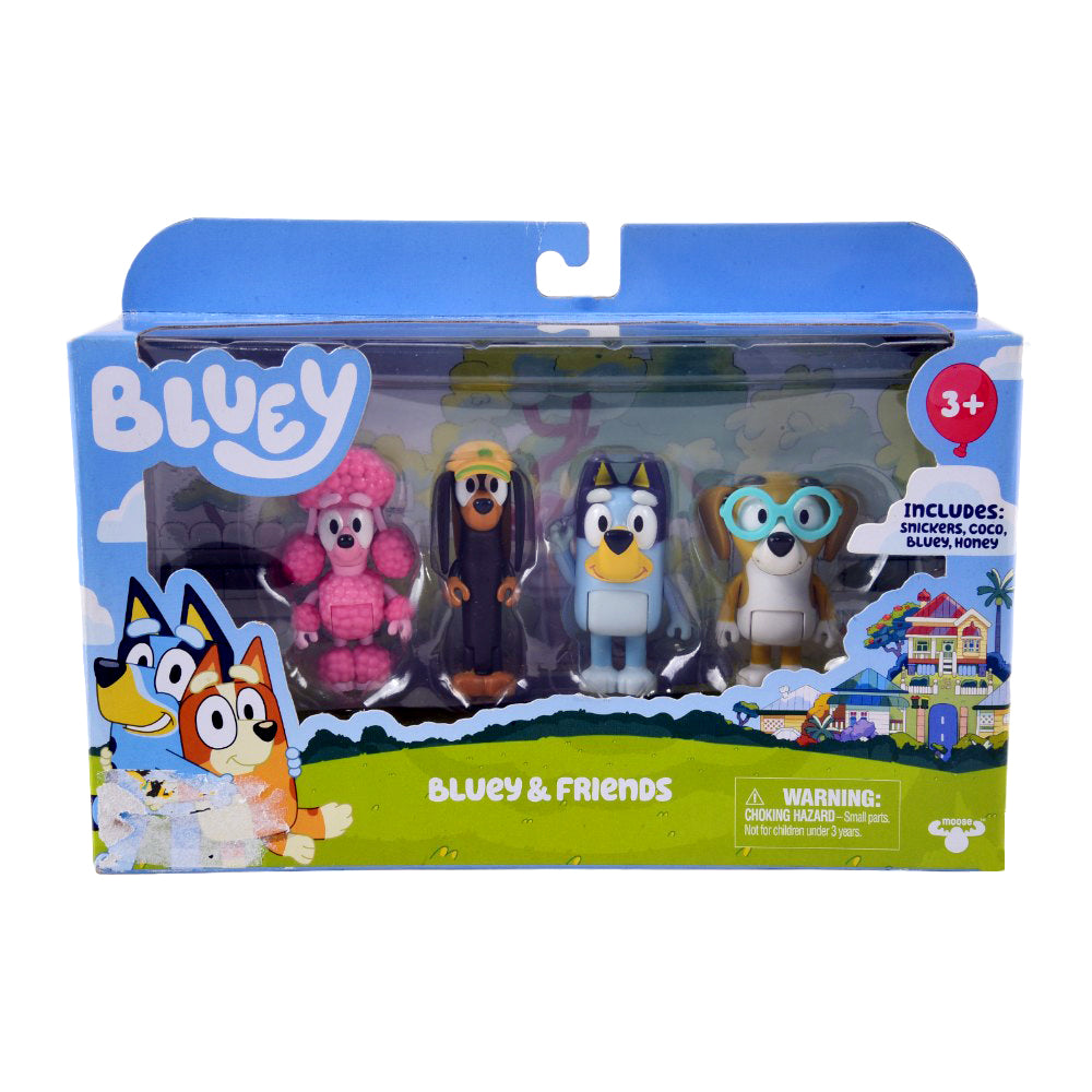 13013-14 BLUEY & FRIENDS FIGURE SET 4PC D Default Title - MamasJan Toys