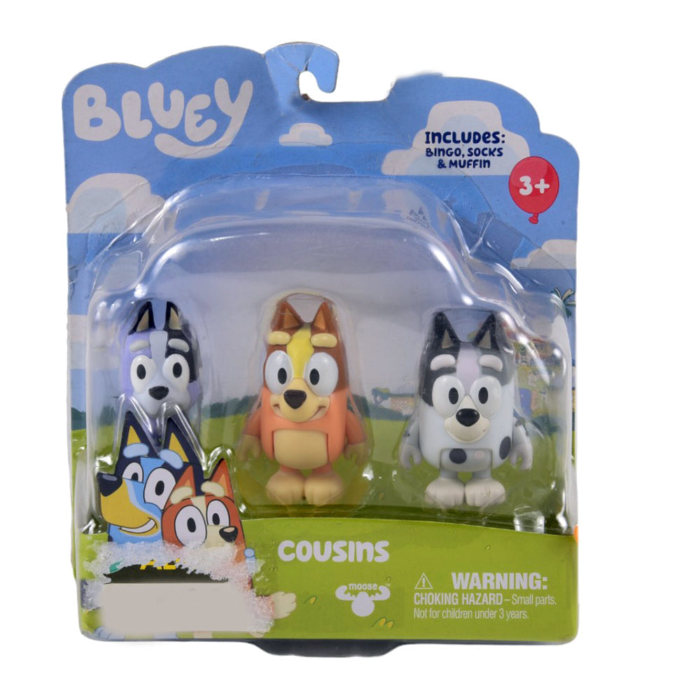 13040 BLUEY COUSINS 3PC FIGURE SET D Default Title - MamasJan Toys