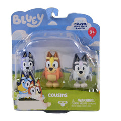 13040 BLUEY COUSINS 3PC FIGURE SET D Default Title - MamasJan Toys