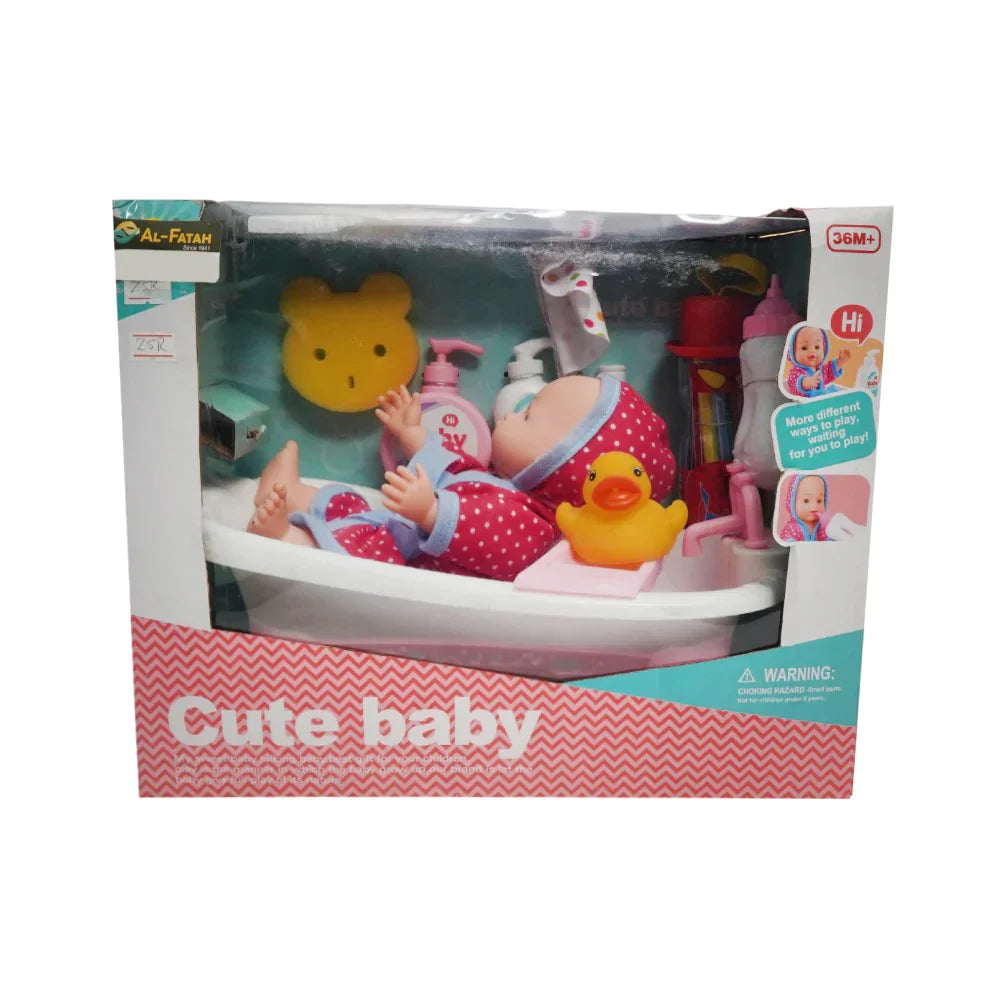 0912SW-3 CUTE BABY WITH BATH ACCES (3+ YEAR) Default Title - MamasJan Toys