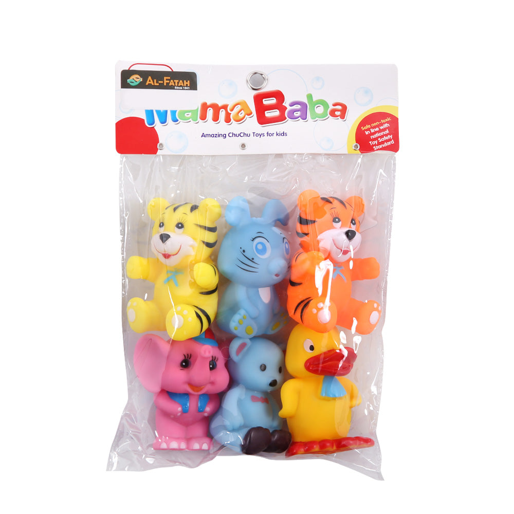 Al04 6 6Pcs Chuchu Animals Pvc Default Title - MamasJan Toys