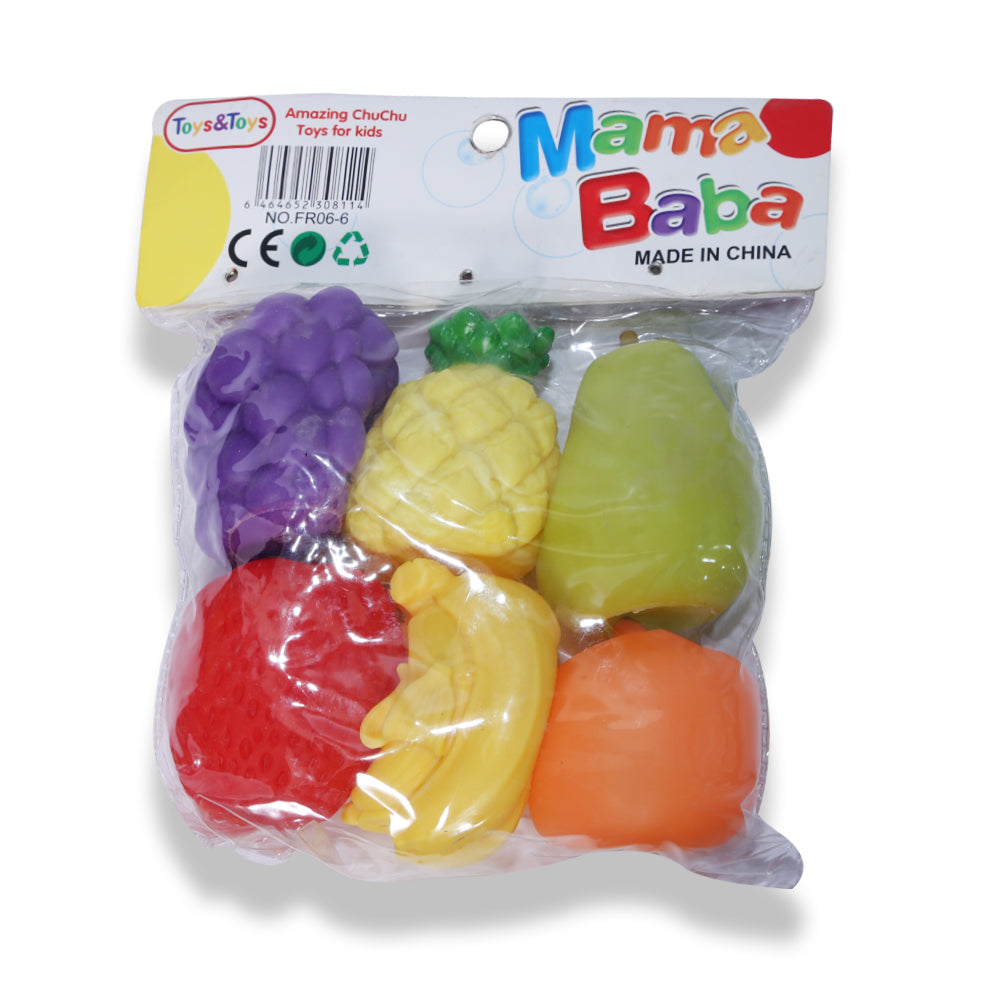 Fr06-6 Mama Baba Fruit Chuchu 6Pc A.I (3+ Month) Default Title - MamasJan Toys